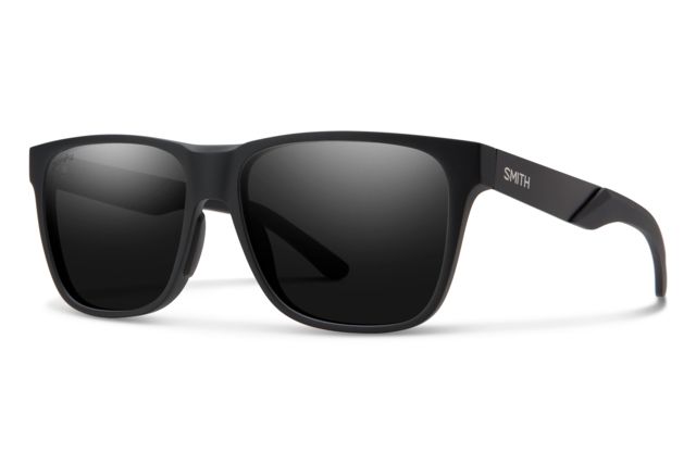 Smith Lowdown Steel Sunglasses Matte Black Frame ChromaPop Polarized Black Lens - Smith