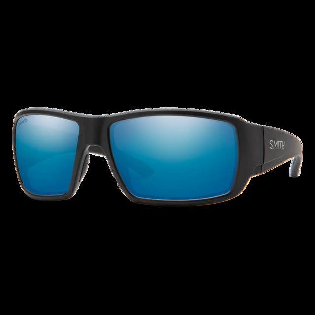 Smith Operator's Choice Elite Sunglasses Matte Black Frame ChromaPop+ Elite Polarized Blue Mirror Lens - Smith