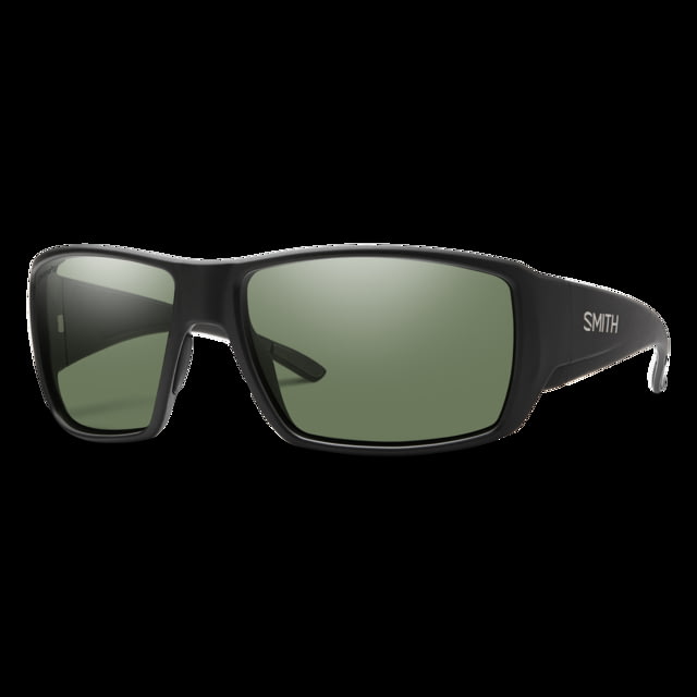 Smith Optics Guide's Choice Sunglasses ChromaPop Polarized Gray Green Lens Matte Black Frame - Smith Optics