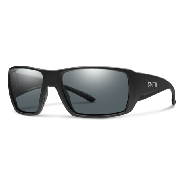 Smith Optics Guides Choice XL Sunglasses Matte Black Frame Polarized Gray Lens - Smith Optics