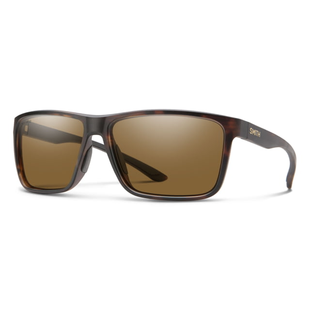 Smith Optics Riptide Sunglasses Matte Tortoise Frame Polarized Brown Lens - Smith Optics