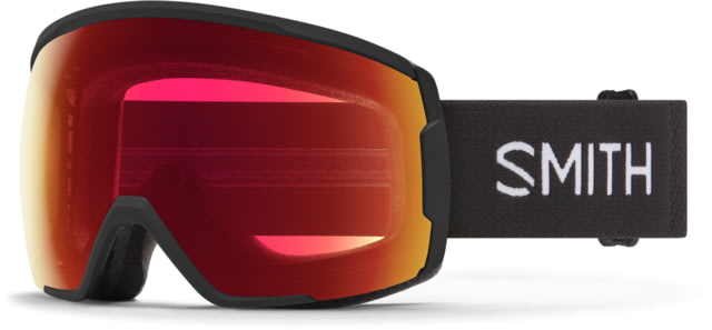 Smith Proxy Low Bridge Fit Googles ChromaPop Photochromic Red Mirror Black - Smith
