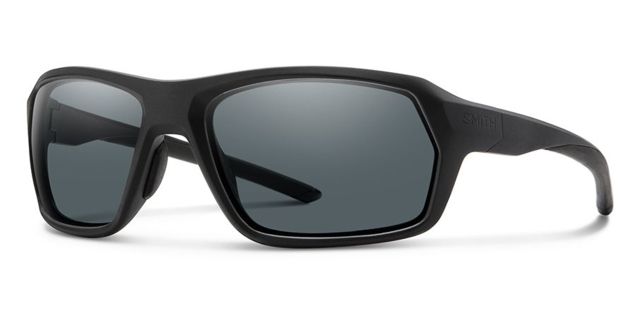 Smith Rebound Elite Sunglasses Matte Black Frame Polarized Gray Lens - Smith