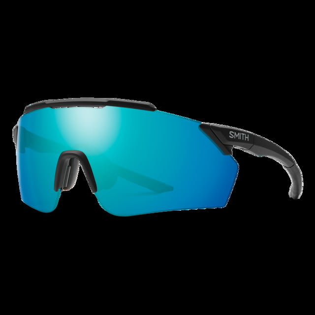 Smith Ruckus PivLock Sunglasses Matte Black Frame ChromaPop Opal Mirror Lens - Smith