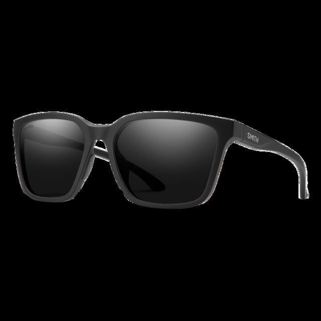Smith Optics Shoutout Sunglasses Matte Black Frame ChromaPop Polarized Black Lens - Smith Optics