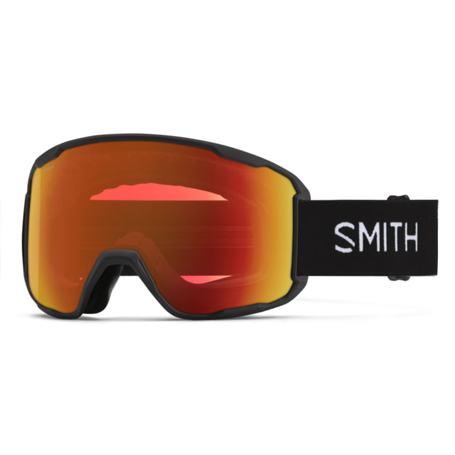 Smith Preview Snow Goggle Black Frame ChromaPop Everyday Red Mirror Lens - Smith