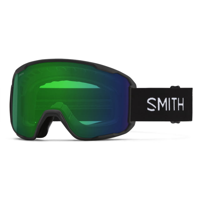 Smith Preview Snow Goggle Black Frame ChromaPop Everyday Green Mirror Lens - Smith