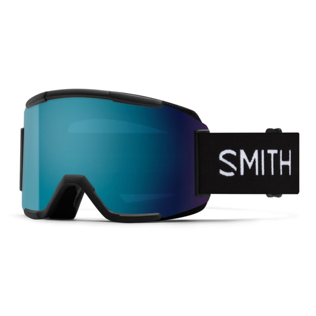 Smith Squad Snow Goggle Black Frame ChromaPop Sun Blue Mirror Lens