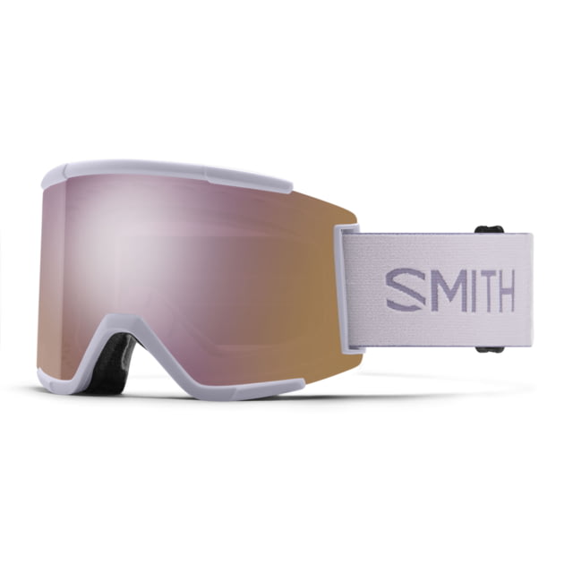 Smith Squad XL Snow Goggle Lunar Fog Frame ChromaPop Everyday Rose Gold Mirror Lens - Smith