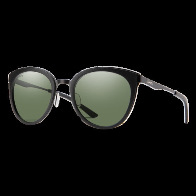 Smith Somerset Sunglasses Matte Black Frame ChromaPop Polarized Gray Green Lens - Smith