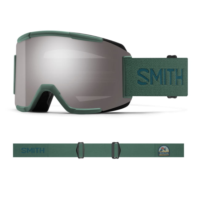 Smith Squad Goggles ChromaPop Sun Platinum Mirror Lens Alpine Green Vista - Smith