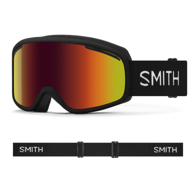 Smith Vogue Goggles Red Sol-X Mirror Lens Black - Smith