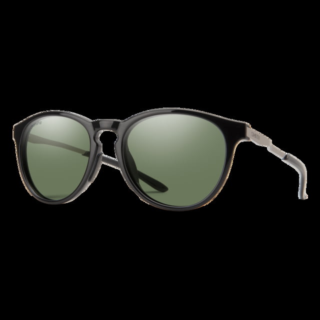 Smith Wander Sunglasses Black Frame ChromaPop Polarized Grey Green Lens - Smith
