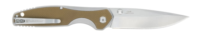 Smith & Wesson Smith & Wesson Cleft Spring Assist Folding Knife 3.4in Clip Point 8Cr13MoV Stainless Steel Blade Stainless Steel/G10 Handle - $41.59 at Optics Planet