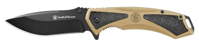 Smith & Wesson Extreme OPS Spring Assisted Opening Folding Knife 3.25in Stainless Steel Polymer Handle