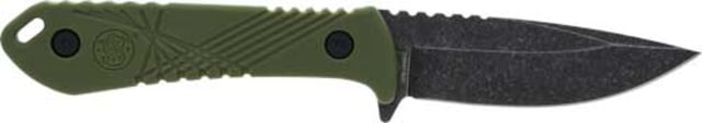 Smith & Wesson HRT Fixed Blade Knife w/Sheath 3.25in Stainless Steel Fixed Blade OD Green G-10 Handle - Smith & Wesson