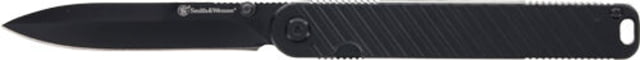 Smith & Wesson Executive Slim Folding Knife 3.5in 7Cr Stainless Steel Black Spear Point Blade Black Aluminum Handle Clam Pack