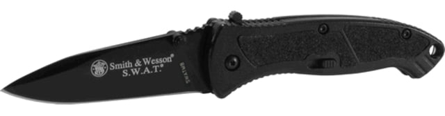 Smith & Wesson Large SWAT MAGIC Assisted Knife Black Ser Drp Pt - Smith & Wesson