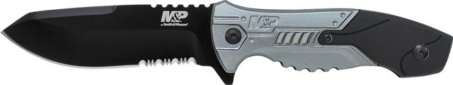 Smith & Wesson Liner Lock Folding Knife Silver Medium