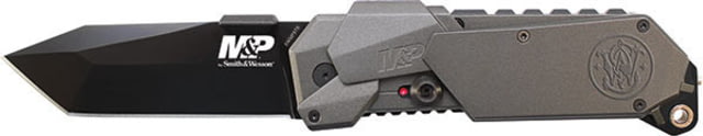 Smith & Wesson M&P MAGIC Assisted Opening Folding Knife 3.6 in 4034 Steel Black Tanto Plain Blade Gray Aluminum Handle - Smith & Wesson