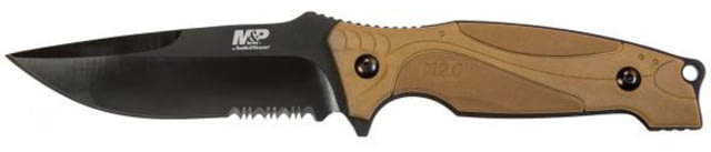 Smith & Wesson Mpm2.0f41cp M2.0 Fb Fde/Blk Knives 8Cr13MoV Stainless Steel FDE Rubber - Smith & Wesson