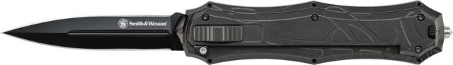 Smith & Wesson Smith & Wesson OTF Assisted Opening Folding Knife 3.6in AUS-8 Steel Spear Point Black - $68.99 at Optics Planet