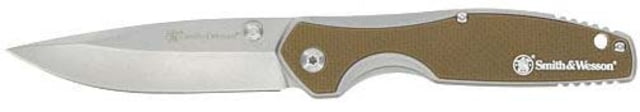 Smith & Wesson Smith & Wesson S&w Knife Cleft 3.25 Spring Assist G10 Scales Handle - $39.99 at Optics Planet