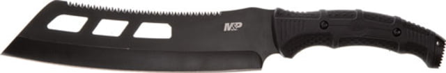 Smith & Wesson S&w Knife M&p Cleaver Machete 10 Sawback W/synthetic Sheath - Smith & Wesson