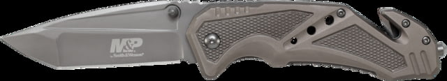 Smith & Wesson Military and Police Liner Lock Folding Knife Black / Silver Medium - Smith & Wesson