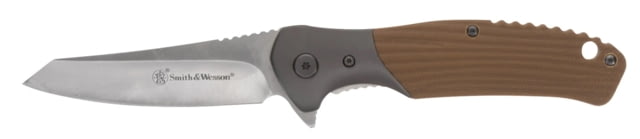 Smith & Wesson Stave Folding Knife 3.25in 8Cr13MoV Stainless Steel Blade 4.4in Micarta Handle