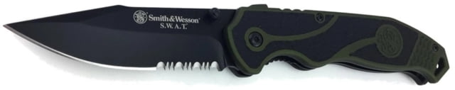 Smith & Wesson Smith & Wesson SWAT II Spring Assisted Folding Knife 3.5in 8Cr13MoV Steel Blade 4.9in Rubberized Aluminum Handle - $37.89 at Optics Planet