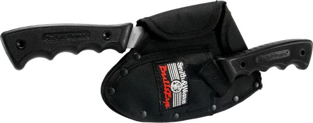 Smith & Wesson Bullseye Combo Pack Ch200 & Ch100 Axe & Knife Combo 4.33 in 3Cr13 Stainless Steel Steel Black Handle - Smith & Wesson