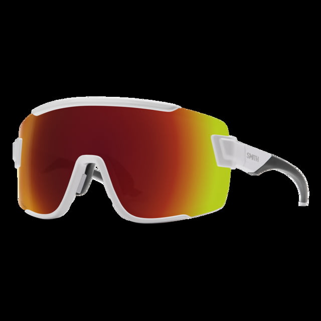 Smith Wildcat Sunglasses White Frame ChromaPop Red Mirror Lens - Smith