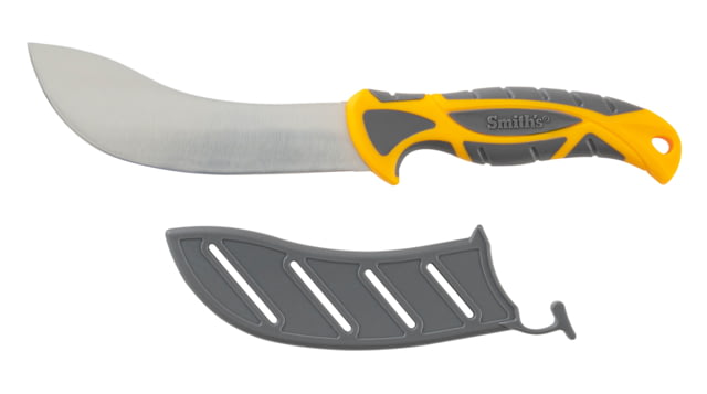 Smiths EdgeSport Skinning Knife 6in 400 Stainless Steel Corrosion-Resistant Skinner Blade TPE Handle Orange/Gray - Smiths