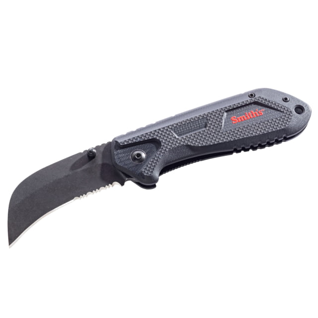 Smiths Edgework-Site Hawk Bill Foldiing Knife 2.7 in Frame Lock Black