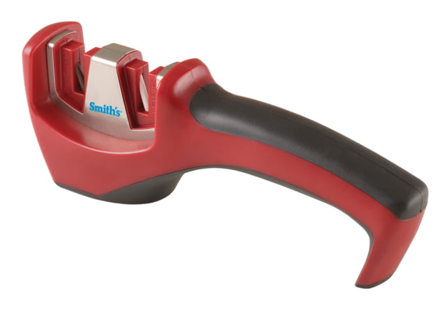 Smiths Gourmet Santoku / Asian Knife Pull-Thru Sharpener Red/Black