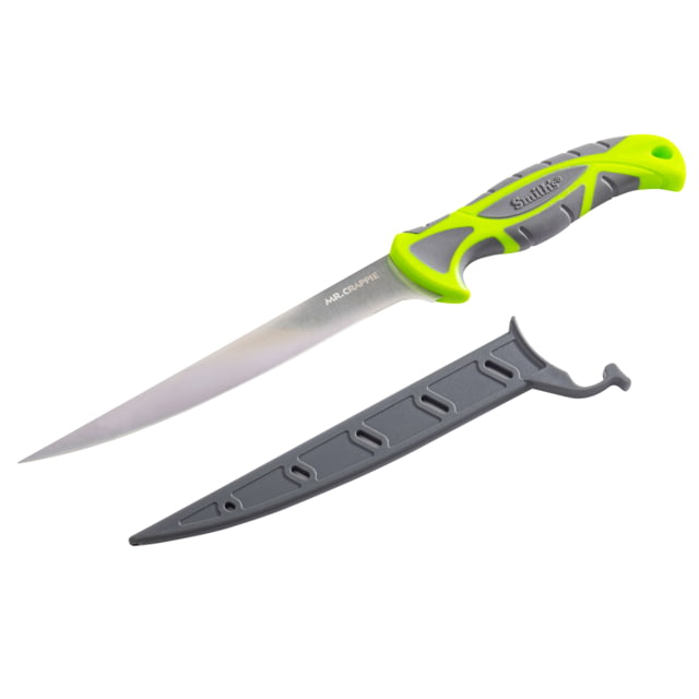 Smiths Mr. Crappie 7 in Slab-Sticker Fillet Knife Steel Green