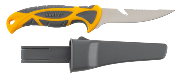 Smiths RegalRiver BaitBreaker Knife 4in 400 Stainless Steel Standard Blade TPE Handle Orange/Gray - Smiths