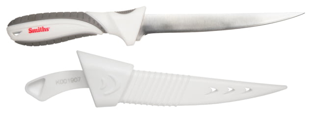 Smiths Saltwater Stainless Fillet Knife Bucket 7in 400 Stainless Steel Fillet Blade White/Gray - Smiths