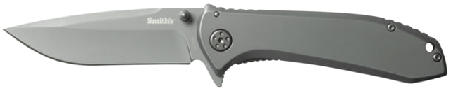 Smiths Titania II Folding Knife 3.4in 420 Stainless Steel Titanium Drop Point Blade Titanium Handle Titanium - Smiths