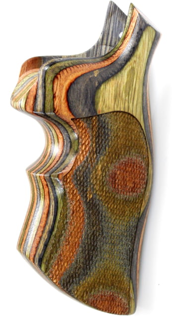 Hogue N Sq. Butt Lamo Camo Top Finger Groove Checkered - Hogue