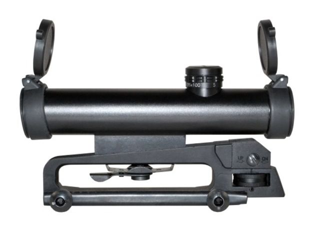 Sniper Grunt 4X20mm Compact Rifle Scope 1in Tube W/E w/ Mil Dot Rifle Scope Black - Sniper Grunt