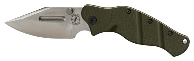 Sniper Bladeworks LPC Folding Knife 3.53in S35VN Steel Satin Folding Blade OD Green Handle - Sniper Bladeworks
