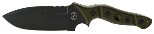 Sniper Bladeworks MAMU Fixed Blade Knife 5.46in 420HC Steel Fixed Blade OD Green Handle Black - Sniper Bladeworks