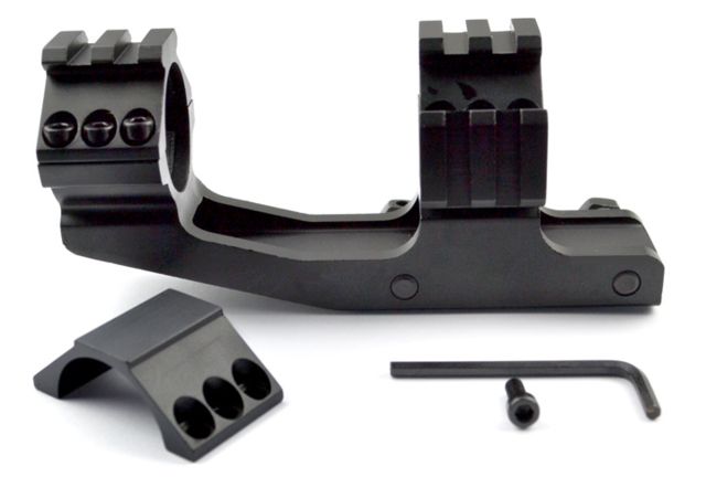 Sniper Cantilever Rifle Scope Rings For Picatinny Rail System Black 30mm Diameter - Sniper