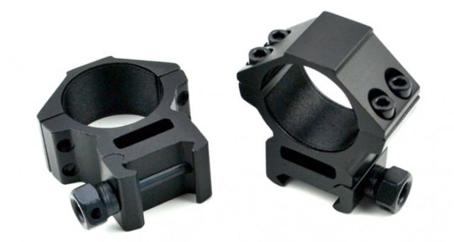 Sniper Medium Profile Rifle Scope Rings For Picatinny/Weaver Rail System Black 30mm Diameter - Sniper