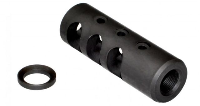 Sniper Muzzle Brake / Recoil Compensator for .223/5.56 NATO 1/2x28r Gun Metal Black - Sniper