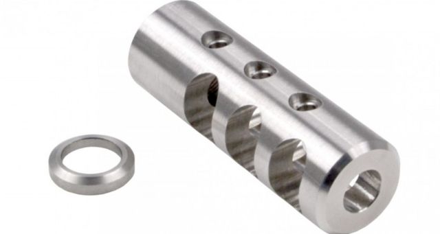 Sniper Muzzle Brake / Recoil Compensator for .223/5.56 NATO 1/2x28 Stainless Steel - Sniper