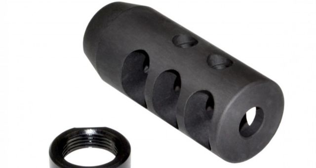 Sniper Muzzle Brake / Recoil Compensator for .308/762 5/8x24 Gun Metal Black - Sniper