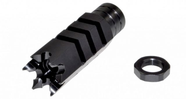 Sniper Muzzle Brake/Recoil Compensator for .223/5.56 NATO 1/2x28 Black - Sniper